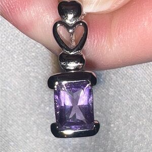 Sterling Silver 925 and Amethyst Necklace